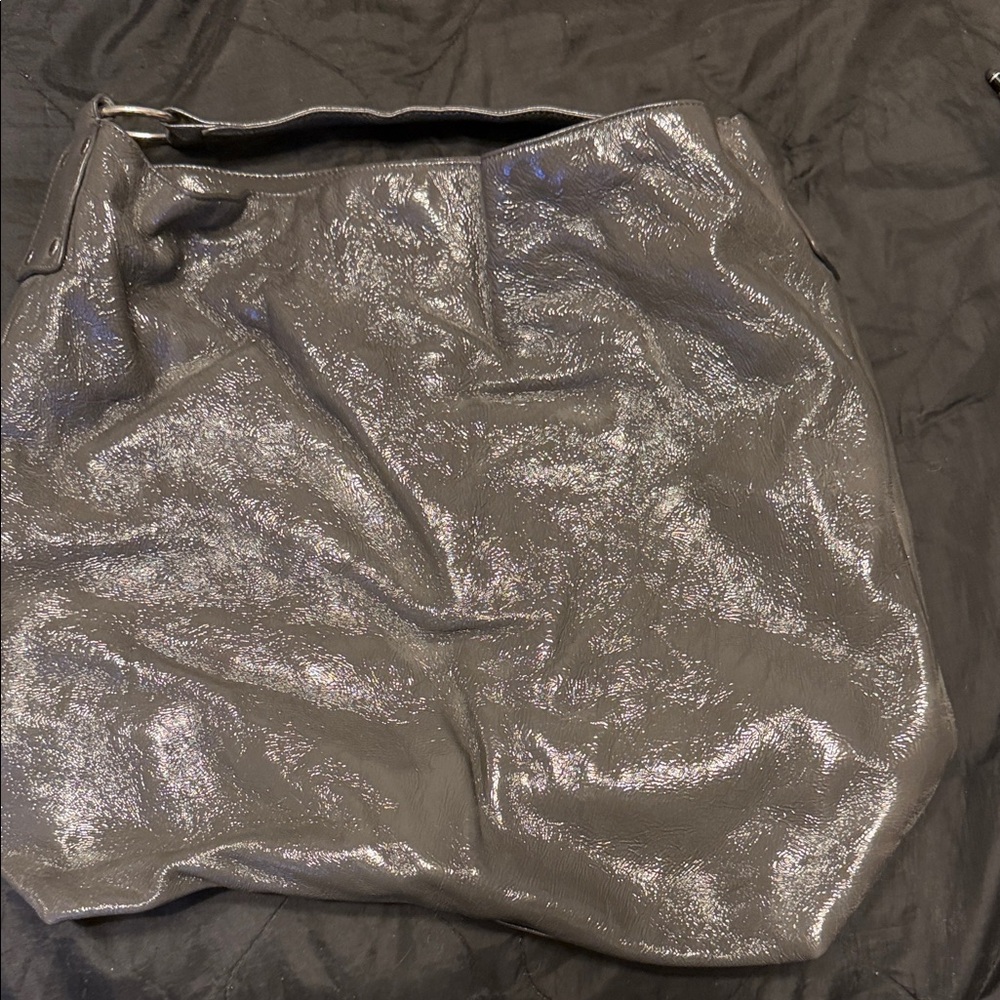 HOBO Glossy Patent Leather Tote Bag